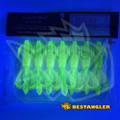 Keitech Crazy Flapper 3.6" Lime / Chartreuse - #424 - UV