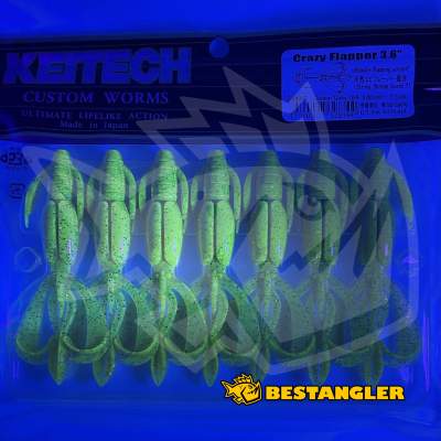 Keitech Crazy Flapper 3.6" Golden Goby - BA#06 - UV