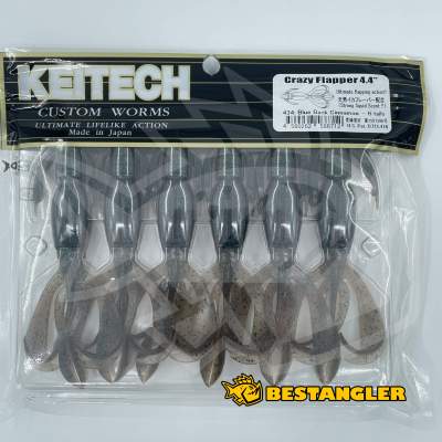 Keitech Crazy Flapper 4.4" Blue Back Cinnamon - #434