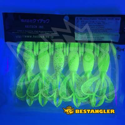 Keitech Crazy Flapper 4.4" Purple Chartreuse - BA#03