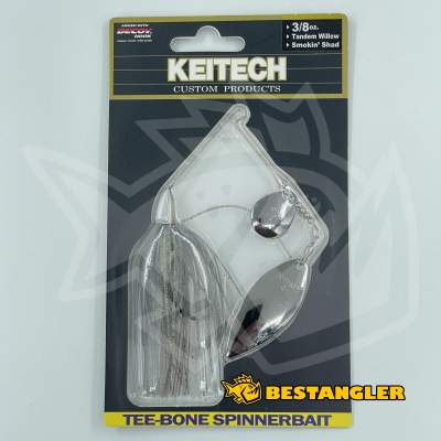 Keitech Tee-Bone Spinnerbait TW 3/8 oz 10.5 g Smokin' Shad - TSTW38513