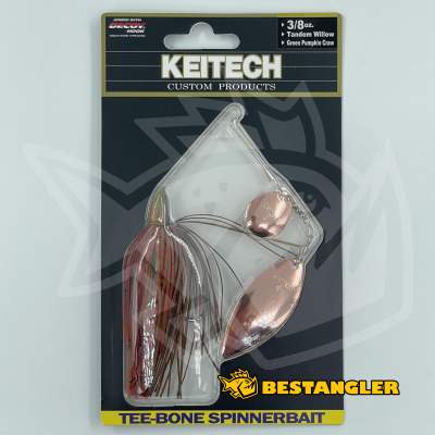 Keitech Tee-Bone Spinnerbait TW 3/8 oz 10.5 g Green Pumpkin Craw - TSTW38511