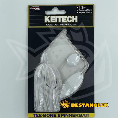 Keitech Tee-Bone Spinnerbait TW 1/2 oz 14 g Super White - TSTW12010