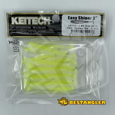 Keitech Easy Shiner 2" Chartreuse Shad - CT#13