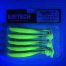 Keitech Easy Shiner 3" Chartreuse Thunder - CT#12 - UV