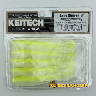 Keitech Easy Shiner 3" Chartreuse Shad - CT#13