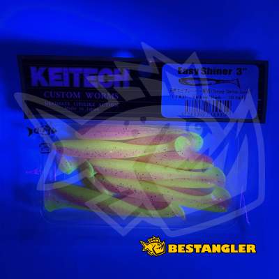Keitech Easy Shiner 3" Yellow / Pink - LT#31 - UV