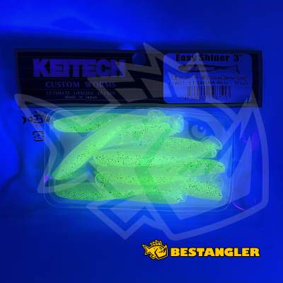 Keitech Easy Shiner 3" Sakura White - LT#01 - UV