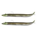 Fiiish Crazy Sand Eel n°2 120 mm Double Combo Offshore - 15g - Khaki - CSE528