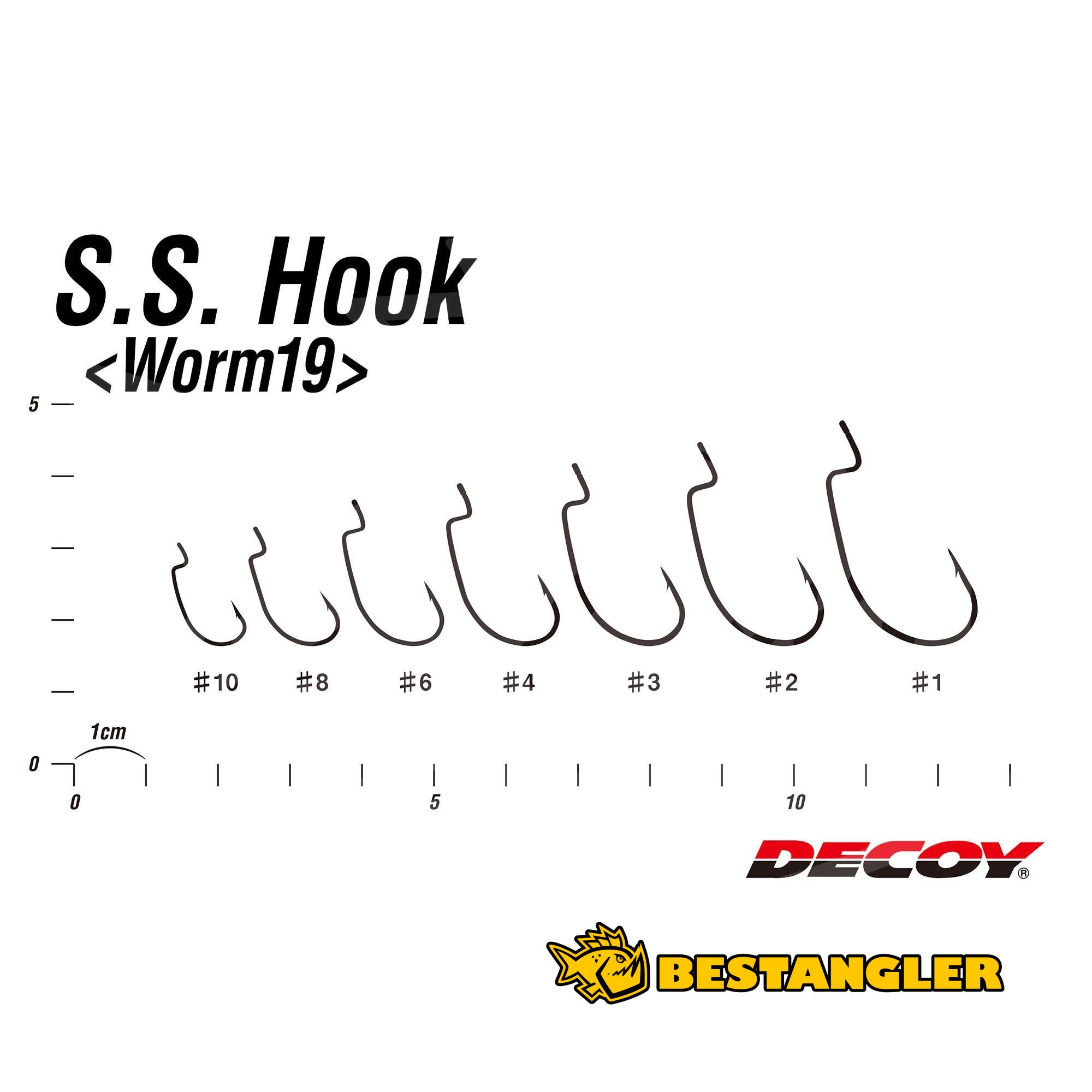 DECOY Worm 19 S.S. Hook #6 | BESTANGLER.com