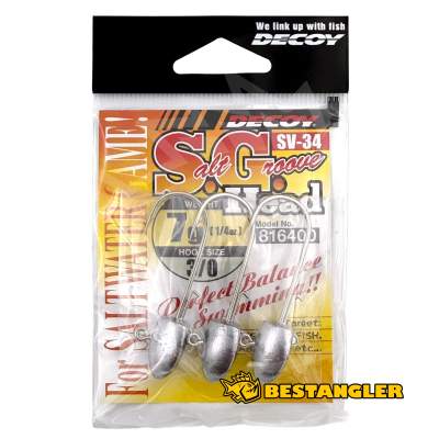DECOY SV-34 Salt Groove S.G. Head #3/0