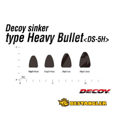 DECOY DS-5H Sinker type Heavy Bullet