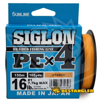 Sunline SIGLON PEx4 Orange 150 m