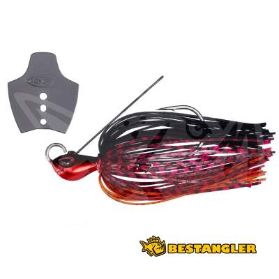 O.S.P Metal Blade Jig 1/4 oz 7 g Red Black BJ57