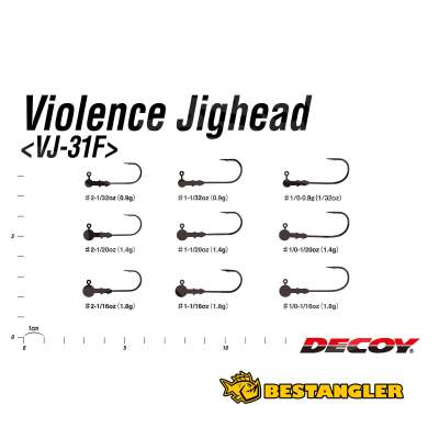 DECOY VJ-31F Violence Jighead #1