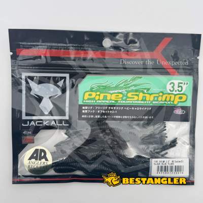Jackall Pine Shrimp AR Custom 3.5" Black Blue Flake