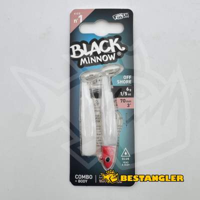 Fiiish Black Minnow n°1 70 mm Combo Offshore + Body - 6g - White / Red - BM494