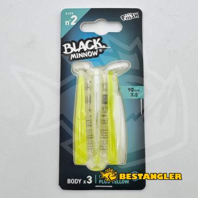 Fiiish Black Minnow n°2 90 mm Bodies 3x - Fluo Yellow - BM534