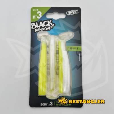 Fiiish Black Minnow n°3 120 mm Bodies 3x - Fluo Yellow - BM198