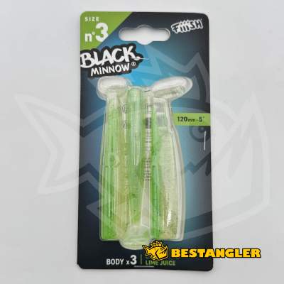 Fiiish Black Minnow n°3 120 mm Bodies 3x - Lime Juice - BM1332