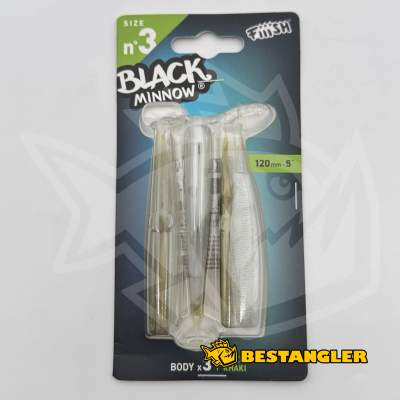 Fiiish Black Minnow n°3 120 mm Bodies 3x - Khaki - BM003