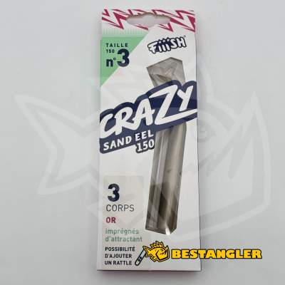 Fiiish Crazy Sand Eel n°3 150 mm Bodies 3x - Gold - CSE232