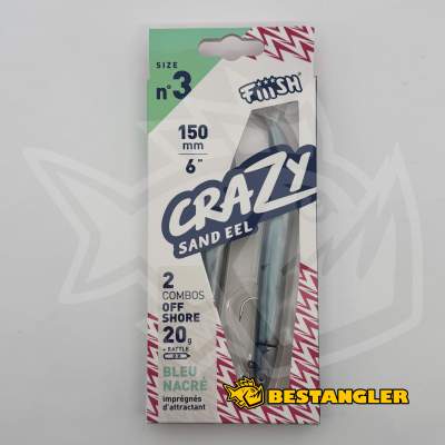 Fiiish Crazy Sand Eel n°3 150 mm Double Combo Offshore - 20g - Pearl Blue - CSE1437