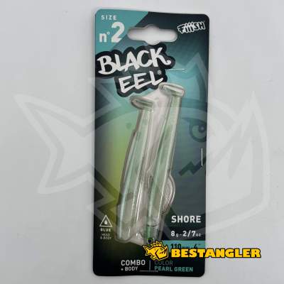 Fiiish Black Eel n°2 110 mm Combo Shore + Body - 8g - Pearl Green - BE4002