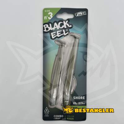 Fiiish Black Eel n°3 150 mm Combo Shore + Body - 20g - Khaki - BE1253