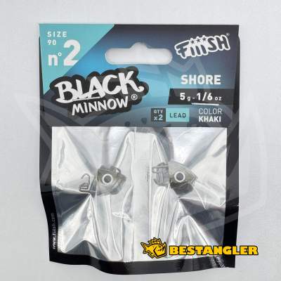 Fiiish Black Minnow n°2 90 mm Heads Shore 2x - 5g - Khaki - BM018