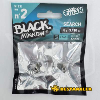 Fiiish Black Minnow n°2 90 mm Heads Search 2x - 8g - Khaki - BM625