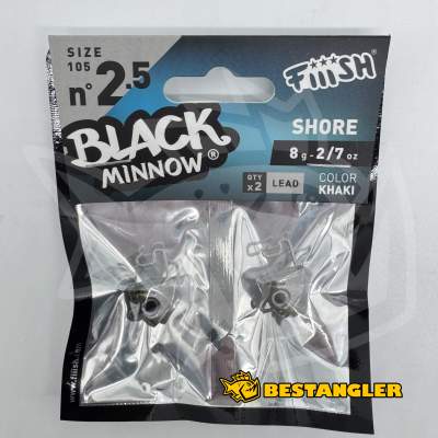 Fiiish Black Minnow n°2.5 105 mm Heads Shore 2x - 8g - Khaki - BM3048