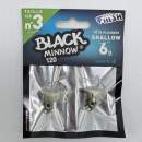 Fiiish Black Minnow n°3 120 mm Heads Shallow 2x - 6g - Khaki - BM149