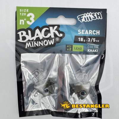 Fiiish Black Minnow n°3 120 mm Heads Search 2x - 18g - Khaki - BM626