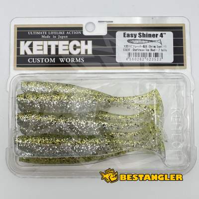 Keitech Easy Shiner 4" Chartreuse Ice Shad - CT#28