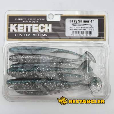 Keitech Easy Shiner 4" Hasu (Silver Shiner) - #431