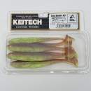 Keitech Easy Shiner 4.5" Motoroil / Chartreuse - CT#14