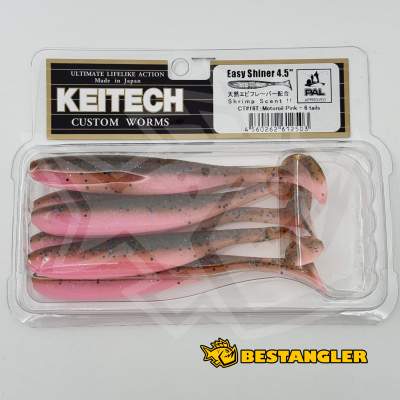 Keitech Easy Shiner 4.5" Motoroil / Pink - CT#16