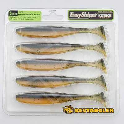 Keitech Easy Shiner 5" Watermelon PP. / Yellow - #447