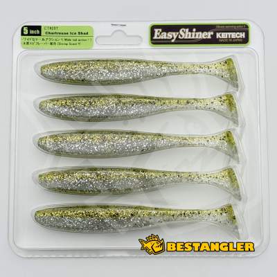 Keitech Easy Shiner 5" Chartreuse Ice Shad - CT#28