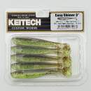 Keitech Easy Shiner 3" Green Pumpkin Chartreuse - #401