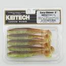 Keitech Easy Shiner 3" Motoroil / Chartreuse - CT#14