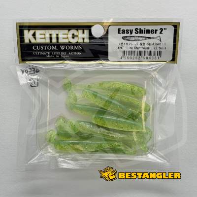 Keitech Easy Shiner 2" Lime / Chartreuse - #424