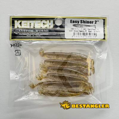 Keitech Easy Shiner 2" Green Pumpkin PP. Shad - #414