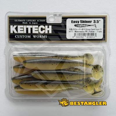 Keitech Easy Shiner 3.5" Watermelon PP. / Yellow - #447