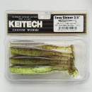 Keitech Easy Shiner 3.5" Green Pumpkin Chartreuse - #401