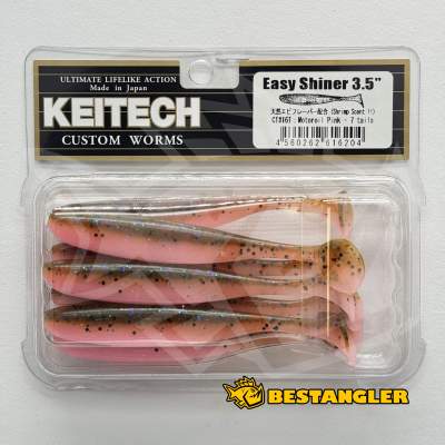 Keitech Easy Shiner 3.5" Motoroil / Pink - CT#16
