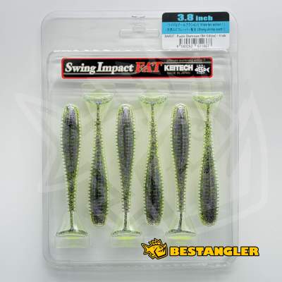 Keitech FAT Swing Impact 3.8" Purple Chartreuse - BA#03