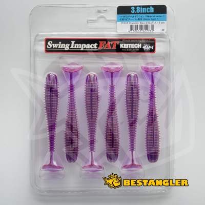 Keitech FAT Swing Impact 3.8" Chameleon / Black & Blue FLK - CT#21