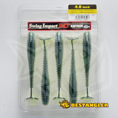 Keitech FAT Swing Impact 4.8" Chartreuse Thunder - CT#12